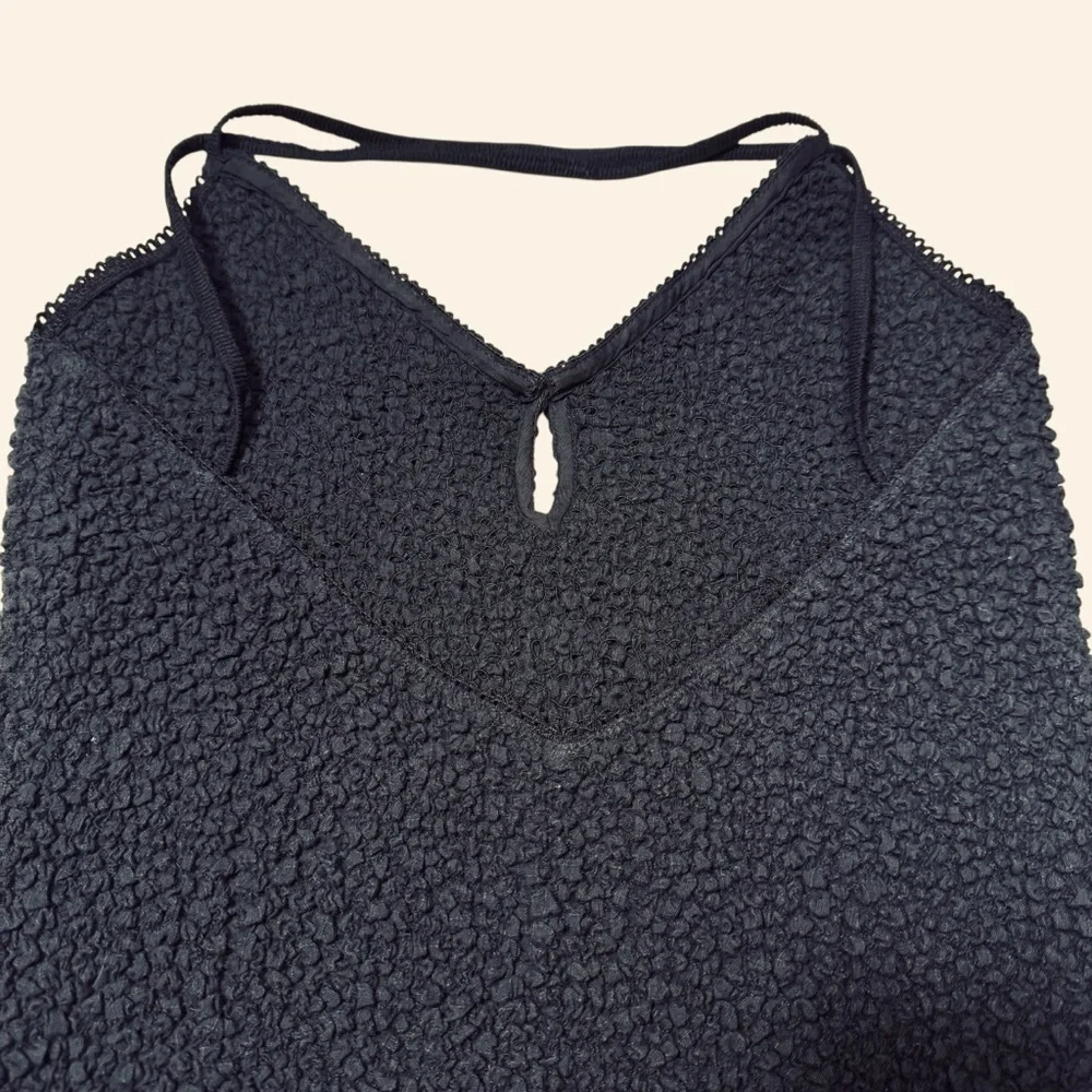 NWT New Free People Seaside Black Bodysuit Size M